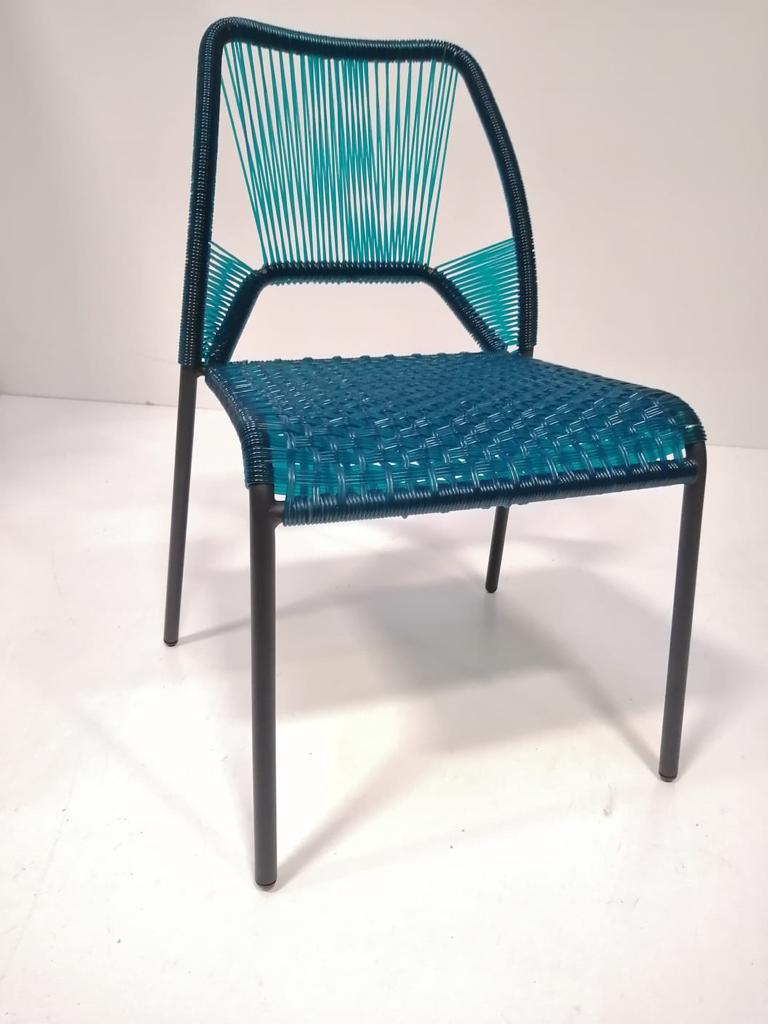 Mavi Örgü Sandalye